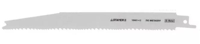 Полотно STAYER "PROFI" S345XF к саб эл.ножов Bi-Met,дер с гвозд,лист мет,Al проф 3-18мм,пласт,стекло