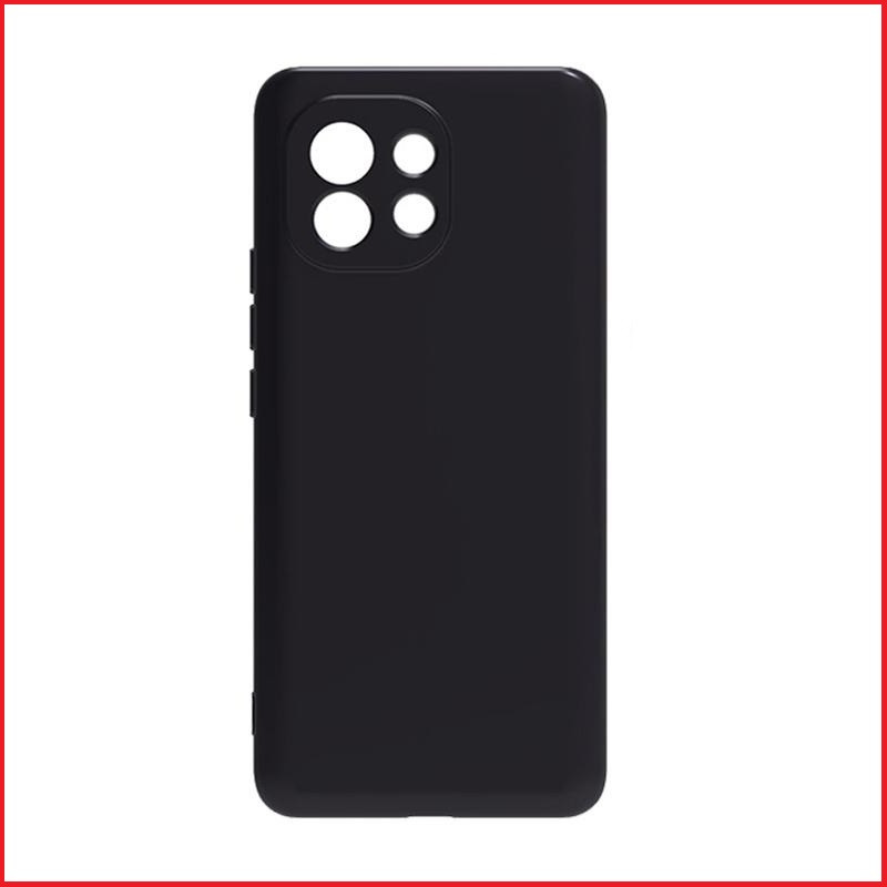 Чехол-накладка для Xiaomi Mi 11 Lite / Mi 11 Lite 5G (силикон) черный с защитой камеры - фото 2 - id-p156991973