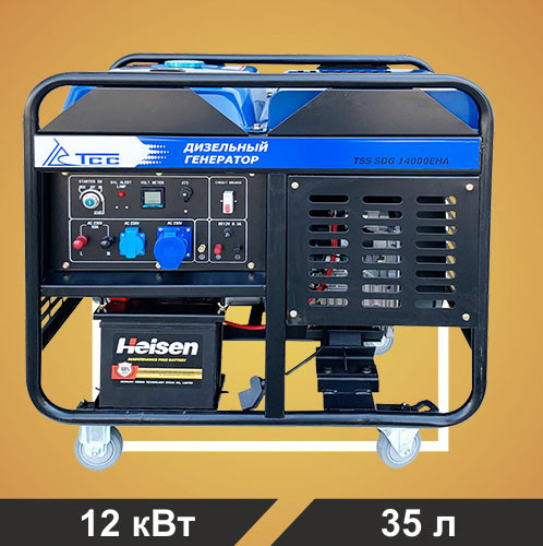 Дизель генератор TSS SDG 14000EHA открытое