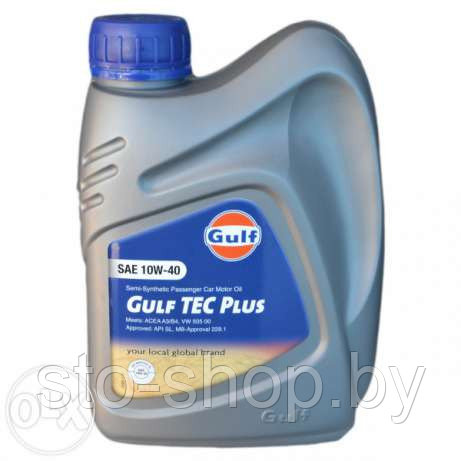 Gulf TEC PLUS 10w40 Масло полусинтетическое 1л A3/В4; API SL/CF; VW 500.00/505.00; MB 229.1 - фото 4 - id-p14523997