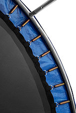 Батут ALPIN SMILE 252 см синий, с защитной внутренней сеткой и лестницей, фото 3