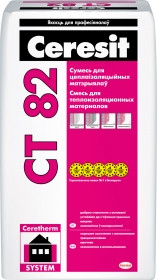 CERESIT/СТ 82/ Состав клеевой полимерн. КС для приклеивания и армиров. теплоиз. материал.25кг - фото 1 - id-p157007978