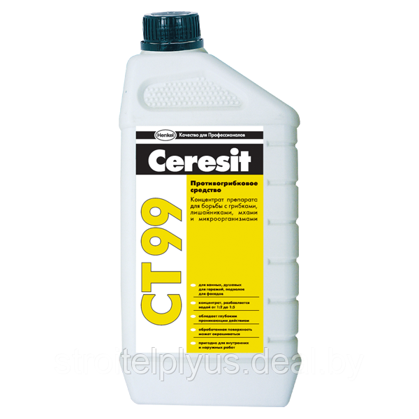 Грунтовка концентрат Ceresit CT 99 1,0 л противогрибковая - фото 1 - id-p157008104