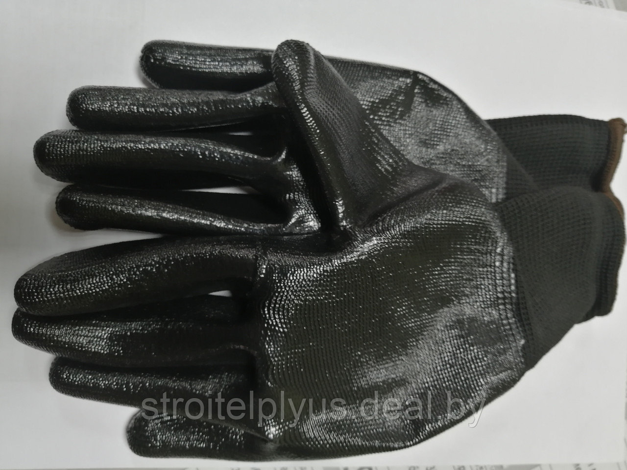 Перчатки синт. черный облив - фото 1 - id-p157008231