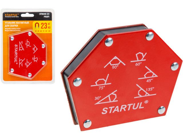 Угольник магнитный для сварки 23кг STARTUL PROFI (ST8540-23) (струбцина магнитная) - фото 1 - id-p157014423