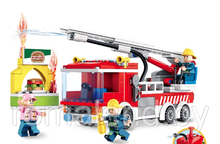 Конструктор Cities FC3103 Пожарный грузовик - фото 2 - id-p157016668