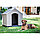 Будка пластиковая уличная для дом. питомца Dog house, серый, фото 4