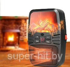 Портативный обогреватель "Камин" Flame Heater (Handy Heater) с пультом управления и с LCD-дисплеем  (500Вт)