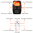 Портативный обогреватель "Камин" Flame Heater (Handy Heater) с пультом управления и с LCD-дисплеем  (500Вт), фото 3