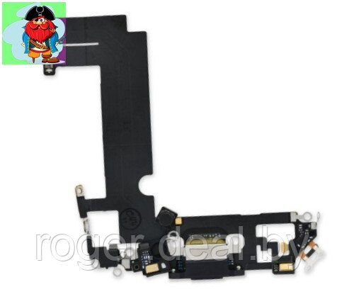 Шлейф разъема зарядки для Apple iPhone 12 mini (Charge Conn), цвет: черный - фото 1 - id-p157022843