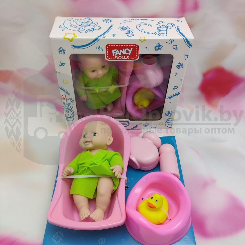 Кукла - малыш Пупс Fancy Dolls с 5-ю аксессуарами для купания PU13 - фото 3 - id-p157047252