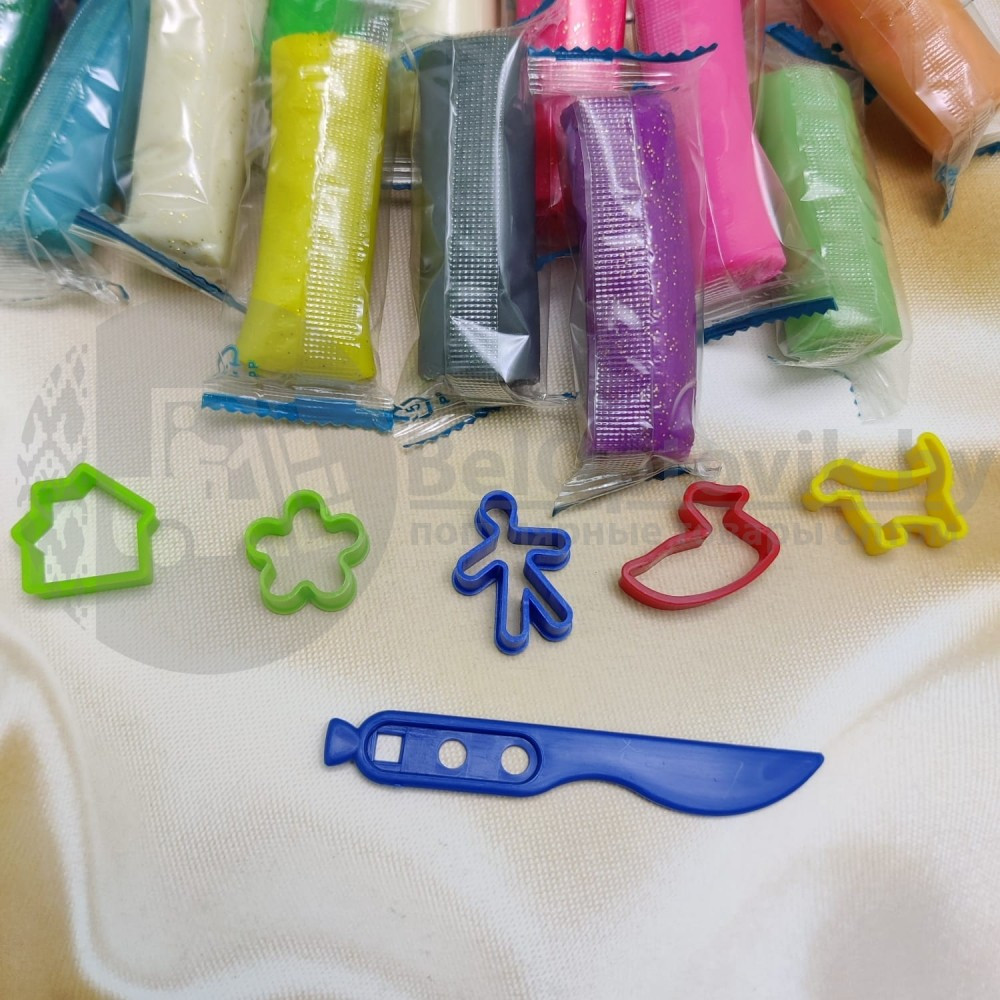 Тесто - пластилин Буба от Genio Kids . Лепим с Бубой, 600 гр (20 кусочков теста, 51 формочек, инструкция, - фото 4 - id-p157048923