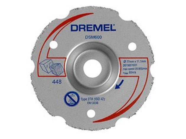 Круг отрезной 77х11,1 мм для резки заподлицо DREMEL DSM 600, фото 2