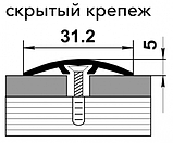 Стык одноуровневый ПС 04-2 шампань люкс 31,2*5мм длина 2700мм, фото 2