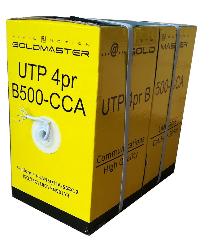 Кабель GoldMaster UTP 4pr B500-CCA ( 1 метр ) - фото 1 - id-p68452237