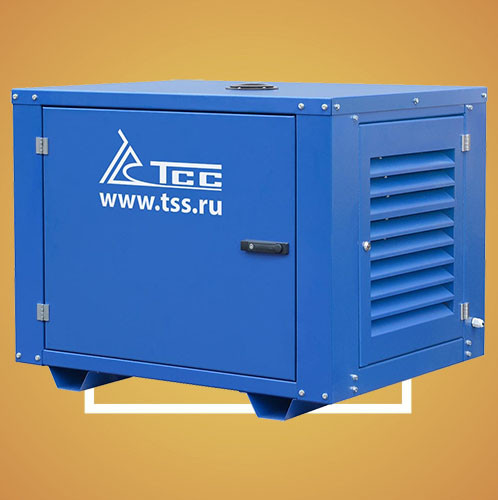 Дизель генератор TSS SDG 7000EHA в кожухе - фото 4 - id-p155444104