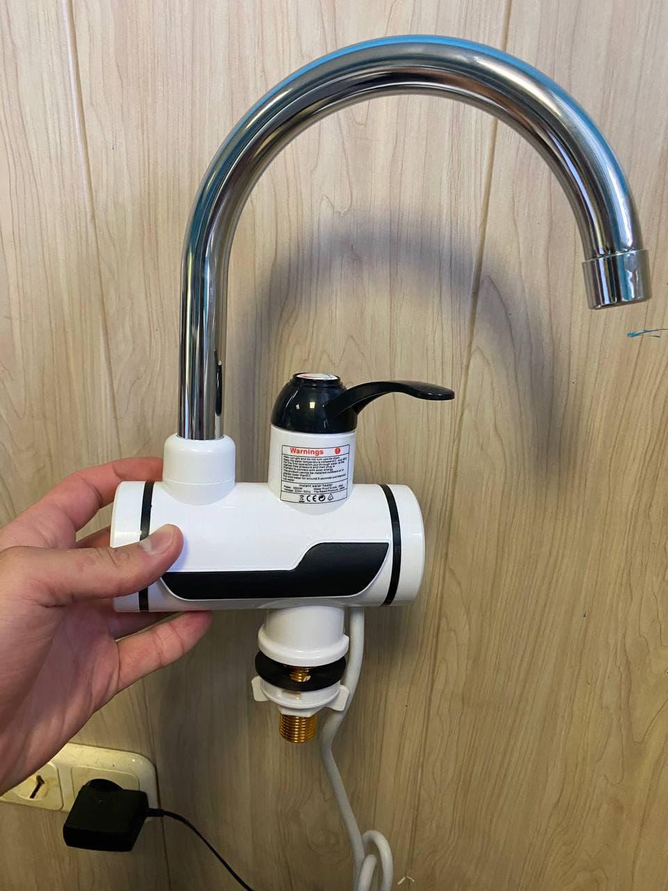 Проточный электрический водонагреватель кран Instant Electric Heating Water Faucet NEW RX-001 - фото 2 - id-p157095275