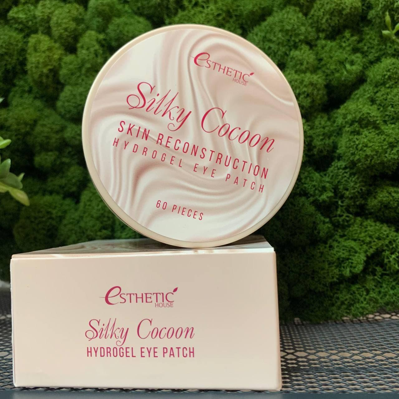 Гидрогелевые патчи для глаз с коконом шелкопряда ESTHETIC HOUSE Silky Cocoon Hydrogel Eye Patch - 60 шт