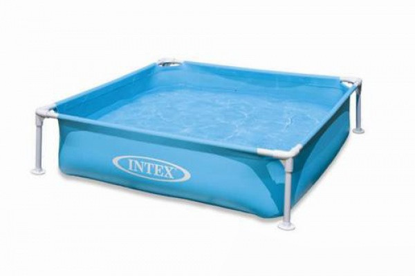 Детский каркасный бассейн Intex 57173 Mini Frame Pool (бирюзовый) 122x122x30 см