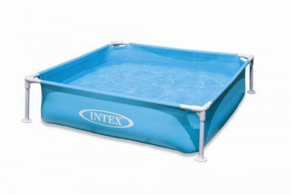 Детский каркасный бассейн Intex 57173 Mini Frame Pool (бирюзовый) 122x122x30 см - фото 1 - id-p78219459