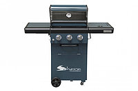 Гриль газовый sahara x350 3 burner bbq, дымчатый