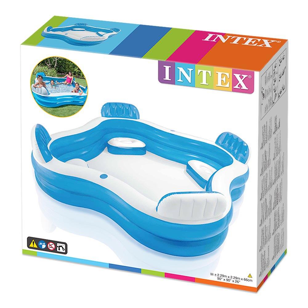 Надувной семейный бассейн Intex Swim Center Family Lounge 56475NP 229х229х66 см