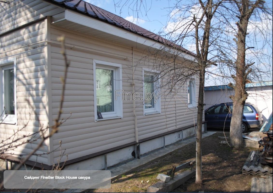 Сайдинг FineBer BlockHouse (сакура) (3,66х0,232м) - фото 5 - id-p14567865