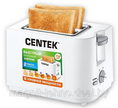 Тостер Centek CT-1425 White - фото 1 - id-p157122216