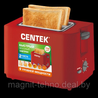 Тостер Centek CT-1425 Red - фото 1 - id-p157122217