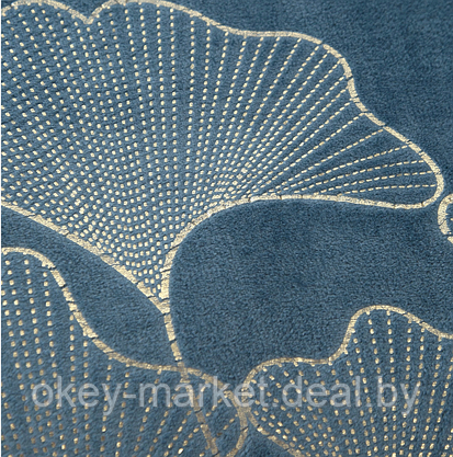 Плед из микрофибры Ginko 150х200, голубой, фото 2