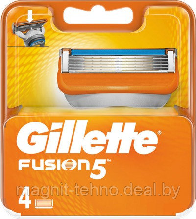 Сменные кассеты для бритья Gillette Fusion5 (4 шт) - фото 1 - id-p157122510