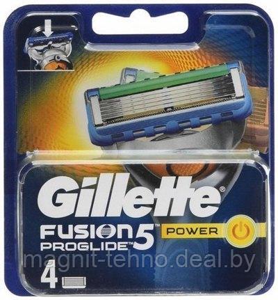 Сменные кассеты для бритья Gillette Fusion5 Proglide Power (4 шт) - фото 1 - id-p157122516