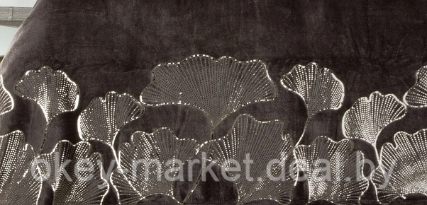Плед из микрофибры Ginko 150х200, коричневый, фото 2