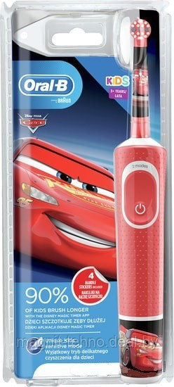 Электрическая зубная щетка Oral-B Kids Cars D100.413.2K - фото 2 - id-p157124445