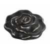 P110B.23BB00 Мебельная ручка, роза средняя, матовая черная eol