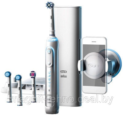 Электрическая зубная щетка Braun Oral-B Genius 8000 White D701.535.5XC - фото 2 - id-p157123540