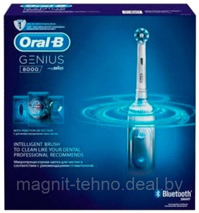 Электрическая зубная щетка Braun Oral-B Genius 8000 White D701.535.5XC - фото 6 - id-p157123540