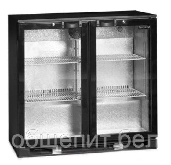 Шкаф холодильный со стеклом TEFCOLD DB200H барный черный