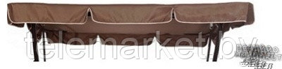 Тент (крыша) для садовых качелей Родео Светло-коричневая (ткань полиэстр)