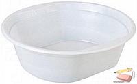 Тарелка пластиковая суповая РР 500 мл., белая, 50 штук