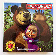 Настольная игра Монополия "Маша и Медведь" со скоростным кубиком, фото 1