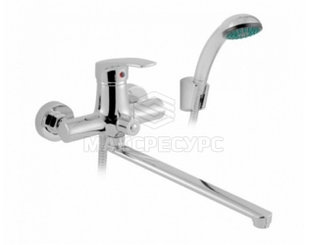 Смеситель Senior д/ванны с повор изл,перекл. с карт.на корп и душ.комп