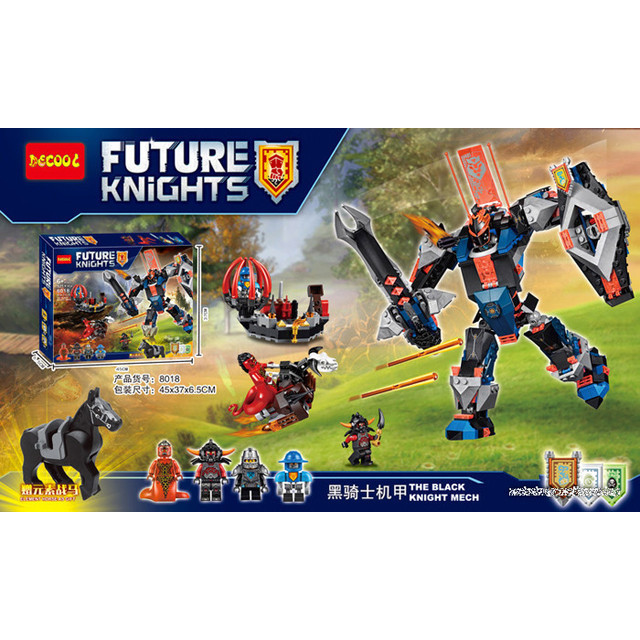 Детский конструктор Bela Nexo Knights 10519 "Робот Чёрный рыцарь", аналог LEGO 70326