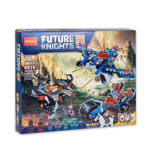 Конструктор Decool 8018 Future Knights Робот Черный рыцарь (аналог Lego Nexo Knights 70326) 531 деталь