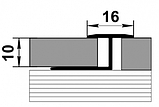 Профиль гибкий ЛК 15 серебро люкс 16мм длина 2700мм, фото 2