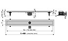 Alcaplast APZ13-Double-9-650 Водоотводящий желоб с двойной решеткой, фото 2