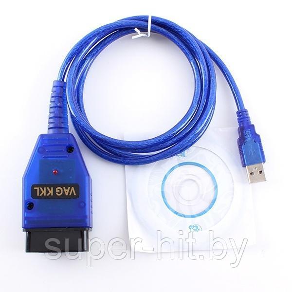 Диагностический кабель vag com 409.1 KKL с диском - фото 3 - id-p157160277