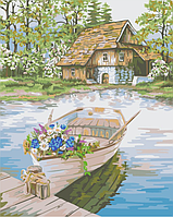 Набор для рисования картины по номерам "Лодка"