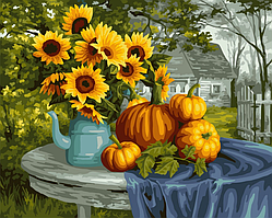 Набор для рисования картины по номерам "Тёплая осень"