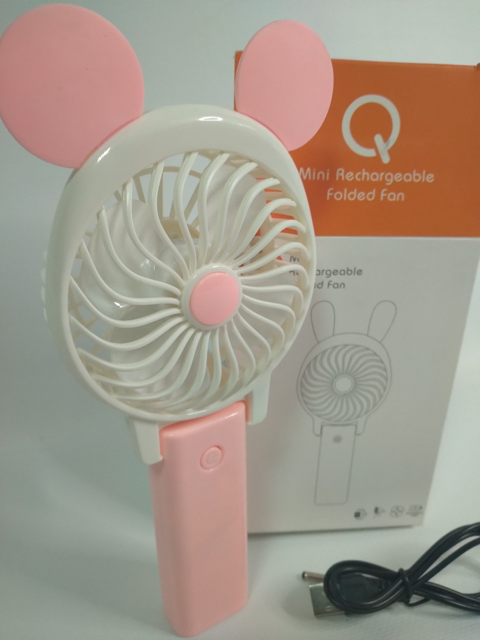 Мини вентилятор Mini Rechargeable Folded Fan - фото 4 - id-p77209252